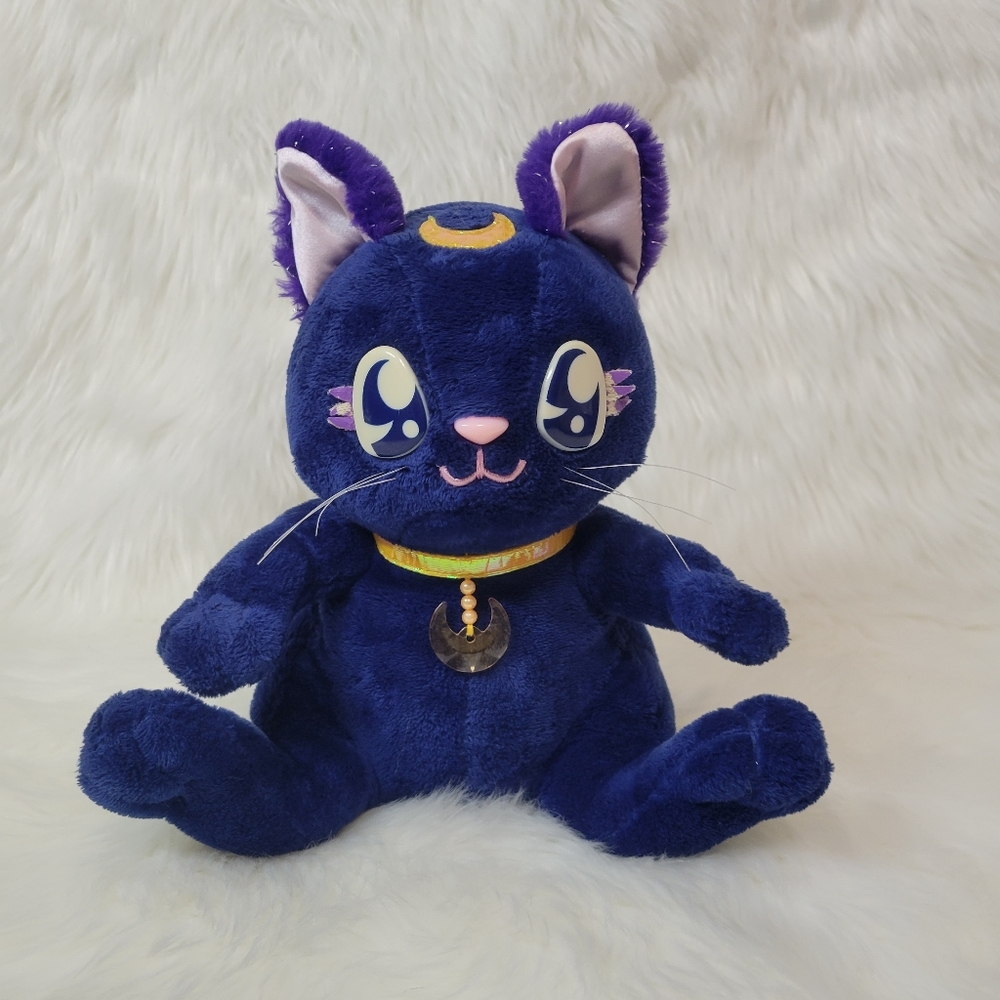 Sailor Moon Talking LUNA Plush Doll 2004 BANDAI Japan import Live Action Works